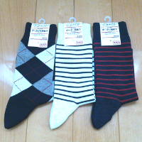 無印良品の靴下です。