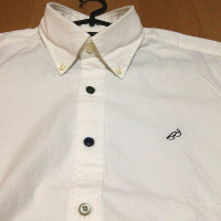 グリーンレーベルのBCRAZY VIYELLA EMBROシャツのアップです。
