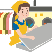 宅配クリーニングや洗濯代行サービスを頼む。