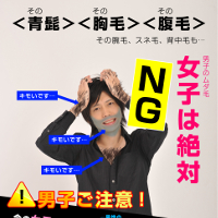 ケノンの髭NGコンテンツです。